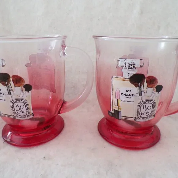 Chanel No 5 Amanda Greenwood Designer Label Glass Mug - Picture 4 of 8